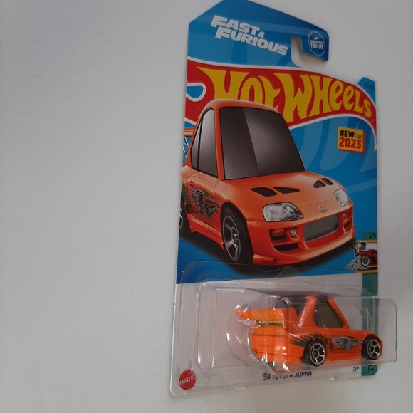 '94 Toyota Supra Hot Wheels 2023 Tooned Collection Fast & Furious Orange Car - Picture 6 of 11